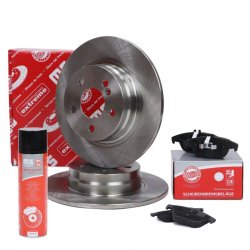 Brake Discs & Pads Set + Cleaner MASTER-SPORT 201003280P OE Ref 2044230612