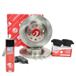 Brake Discs & Pads Set + Cleaner MASTER-SPORT 201003560P OE Ref 1K0615601AA