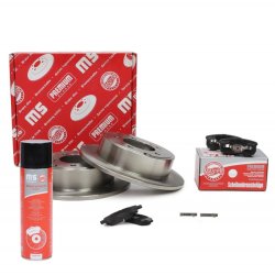 Brake Discs & Pads Set + Cleaner MASTER-SPORT 201003630P OE Ref 05191271AA