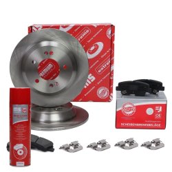 Brake Discs & Pads Set + Cleaner MASTER-SPORT 201003920P OE Ref 58302D7A70