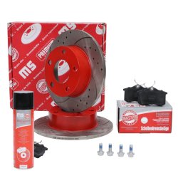 Brake Discs & Pads Set + Cleaner MASTER-SPORT 201022580P OE Ref 425241