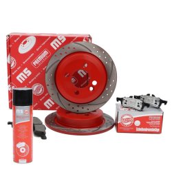 Brake Discs & Pads Set + Cleaner MASTER-SPORT 201022710P OE Ref 34216770252