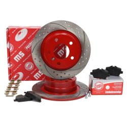 Brake Discs & Pads Set MASTER-SPORT 201023150 OE Ref 34216767145 MASTER SPORT