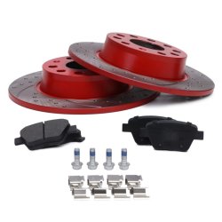 Brake Discs & Pads Set MASTER-SPORT 201023560 OE Ref 1K0615601AA MASTER SPORT