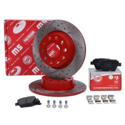 Brake Discs & Pads Set MASTER-SPORT 201023560 OE Ref 1K0615601AA MASTER SPORT