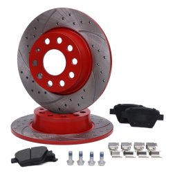 Brake Discs & Pads Set MASTER-SPORT 201023560 OE Ref 1K0615601AA MASTER SPORT