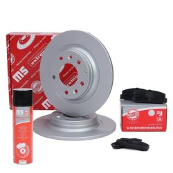 Brake Discs & Pads Set + Cleaner MASTER-SPORT 201053020P OE Ref GF3Y26251A
