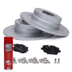 Brake Discs & Pads Set + Cleaner MASTER-SPORT 201053150P OE Ref 34216767145
