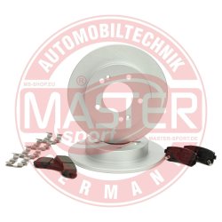 Brake Discs & Pads Set MASTER-SPORT 201053570 OE Ref 584111P300