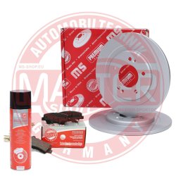 Brake Discs & Pads Set + Cleaner MASTER-SPORT 201053700P OE Ref 58302D7A70