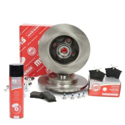 Brake Discs & Pads Set + Cleaner MASTER-SPORT 201061280P OE Ref 424945