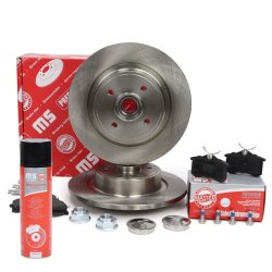 Brake Discs & Pads Set + Cleaner MASTER-SPORT 201101480P OE Ref 7701208230