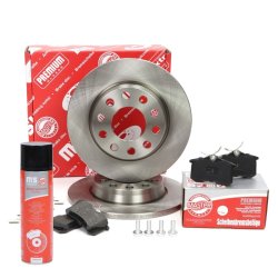 Brake Discs & Pads Set + Cleaner MASTER-SPORT 201201480P OE Ref 8E0615601D