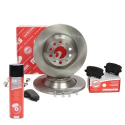 Brake Discs & Pads Set + Cleaner MASTER-SPORT 201201760P OE Ref 1K0698451G