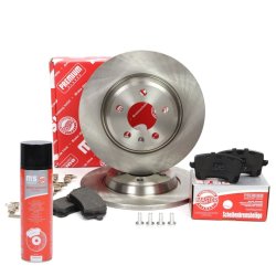 Brake Discs & Pads Set + Cleaner MASTER-SPORT 201201780P OE Ref 8K0615601B