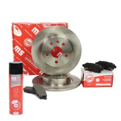 Brake Discs & Pads Set + Cleaner MASTER-SPORT 201201880P OE Ref 13502134