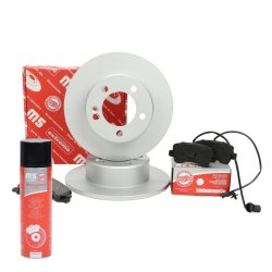 Brake Discs & Pads Set + Cleaner MASTER-SPORT 201201900P OE Ref 4320600Q0B