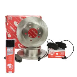 Brake Discs & Pads Set + Cleaner MASTER-SPORT 201201910P OE Ref 4320600Q0A