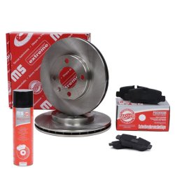 Brake Discs & Pads Set + Cleaner MASTER-SPORT 201202130P OE Ref 4474200120