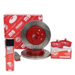 Brake Discs & Pads Set + Cleaner MASTER-SPORT 201221250P OE Ref 21083501070