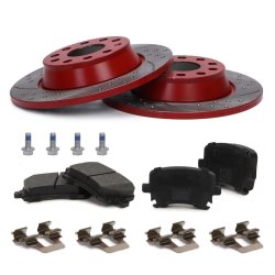 Brake Discs & Pads Set MASTER-SPORT 201221690 OE Ref 1K0615601AD