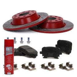Brake Discs & Pads Set + Cleaner MASTER-SPORT 201221690P OE Ref 1K0615601AD