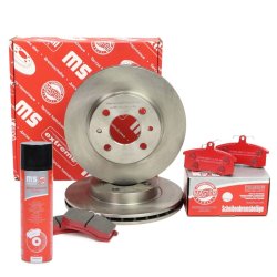 Brake Discs & Pads Set + Cleaner MASTER-SPORT 201301350P OE Ref 21103501070