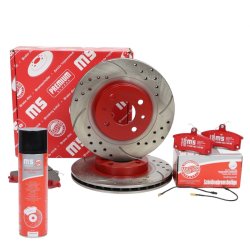 Brake Discs & Pads Set + Cleaner MASTER-SPORT 201421450P OE Ref 21123501070