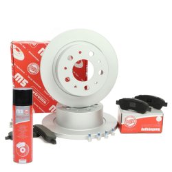 Brake Discs & Pads Set + Cleaner MASTER-SPORT 201601230P OE Ref 424942