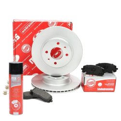 Brake Discs & Pads Set + Cleaner MASTER-SPORT 201801510P OE Ref 517121J500