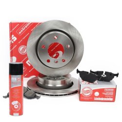 Brake Discs & Pads Set + Cleaner MASTER-SPORT 201901070P OE Ref 34211162315