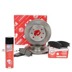 Brake Discs & Pads Set + Cleaner MASTER-SPORT 201901150P OE Ref 517121C000