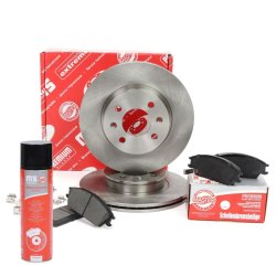 Brake Discs & Pads Set + Cleaner MASTER-SPORT 201901160P OE Ref 517121C050