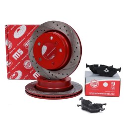 Brake Discs & Pads Set MASTER-SPORT 201921070 OE Ref 34211162315 MASTER SPORT