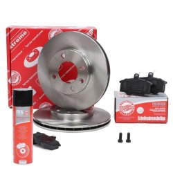 Brake Discs & Pads Set + Cleaner MASTER-SPORT 202001230P OE Ref 321615301C