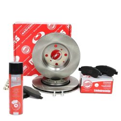 Brake Discs & Pads Set + Cleaner MASTER-SPORT 202001800P OE Ref 1613819880