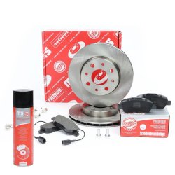 Brake Discs & Pads Set + Cleaner MASTER-SPORT 202001840P OE Ref 46788929
