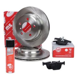 Brake Discs & Pads Set + Cleaner MASTER-SPORT 202002400P OE Ref 34206799813