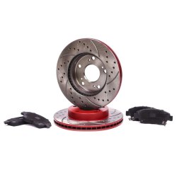 Brake Discs & Pads Set MASTER-SPORT 202127020 OE Ref 45251S6M000