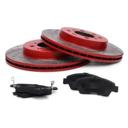 Brake Discs & Pads Set MASTER-SPORT 202151050 OE Ref 45251S5DA10 MASTER SPORT