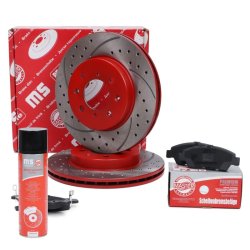 Brake Discs & Pads Set + Cleaner MASTER-SPORT 202151050P OE Ref 45251S5DA10