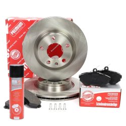 Brake Discs & Pads Set + Cleaner MASTER-SPORT 202201520P OE Ref 8E0615301B