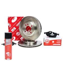 Brake Discs & Pads Set + Cleaner MASTER-SPORT 202202040P OE Ref 34111502891