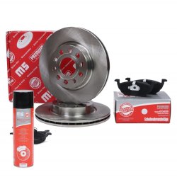 Brake Discs & Pads Set + Cleaner MASTER-SPORT 202202100P OE Ref 1K0615301AC