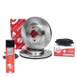 Brake Discs & Pads Set + Cleaner MASTER-SPORT 202202770P OE Ref 402061HA0A