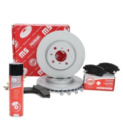 Brake Discs & Pads Set + Cleaner MASTER-SPORT 202202800P OE Ref 04465B1120000