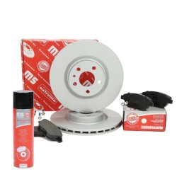Brake Discs & Pads Set + Cleaner MASTER-SPORT 202202860P OE Ref 51884303