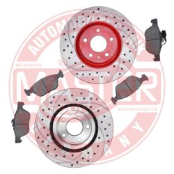 Brake Discs & Pads Set MASTER-SPORT 202221450 OE Ref 46445006 MASTER SPORT