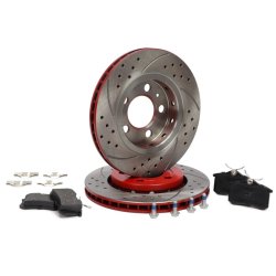 Brake Discs & Pads Set MASTER-SPORT 202221630 OE Ref 1J0698451 MASTER SPORT