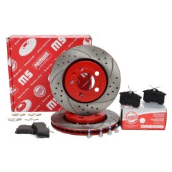 Brake Discs & Pads Set MASTER-SPORT 202221630 OE Ref 1J0698451 MASTER SPORT